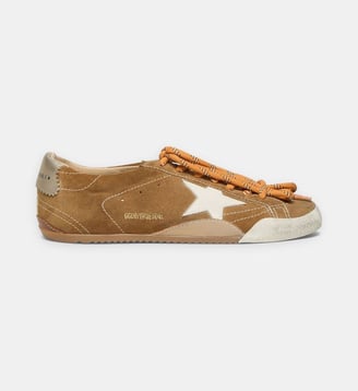 Baskets basses True Star - Golden Goose - Marron et blanc