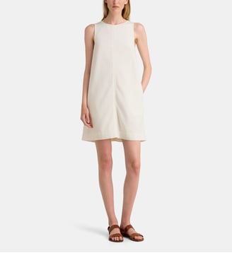 Robe courte Corfou sans manches  - Galeries Lafayette - Écru
