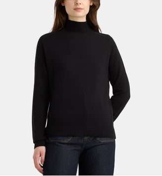 Pull col montant Elsa CM en laine - Galeries Lafayette - Noir