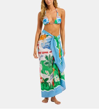 Paréo imprimé - Seafolly - Powder blue