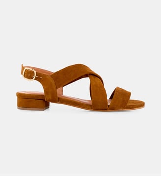 Sandales plates Vassio - Cosmoparis - Camel
