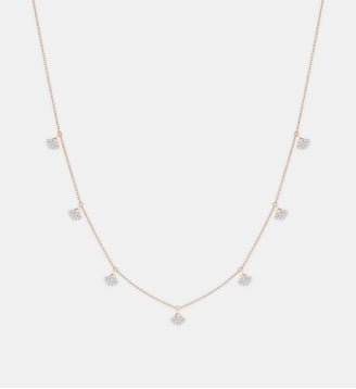 Chaine - Tiny 7 en or rose et diamants - Ginette Ny - Diamant blanc