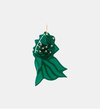 Pendentif - Goldfish en or rose et agate verte - Ginette Ny - Or et vert