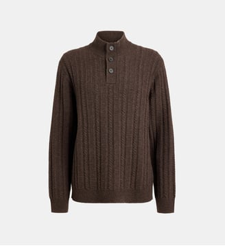 Pull en laine Tabcam - Galeries Lafayette - Marron café
