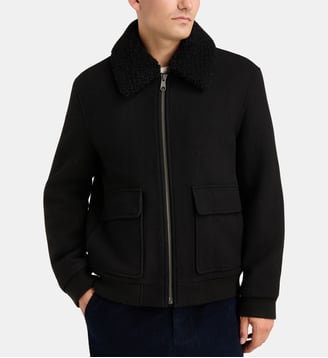 Blouson aviateur Taviator  - Galeries Lafayette - Noir
