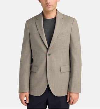 Veste de costume Balli flanelle - Comptoir GL - Beige