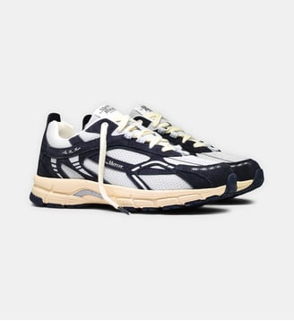 Baskets basses The Re-Run Vintage - The Mercer - Blanc et bleu