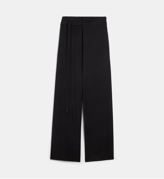 Pantalon asymétrique court large laine vierge - Fear Of God - Noir