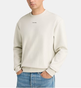 Sweat Terry molletonné - Calvin Klein - Gris clair