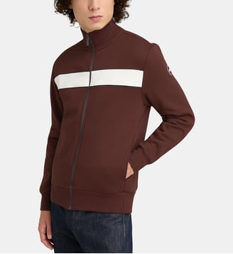 Sweat-shirt zippé Heritage - Colmar - Bordeaux et écru