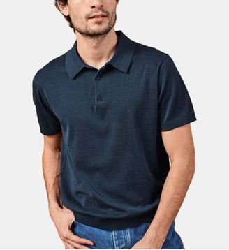 Polo droit Anton - Balibaris - Marine