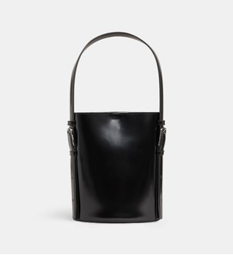 Sac seau ergonomique cuir - Coperni - Black