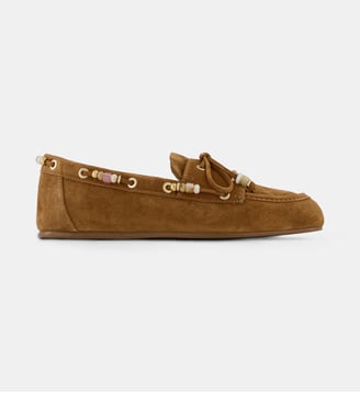 Mocassin Majora Tinsley en suède - Stuart Weitzman - Camel