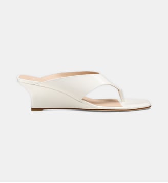 Tongs compensées Vinnie 50 - Stuart Weitzman - Blanc