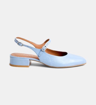 Salomés Davo en cuir - Jonak - Bleu ciel