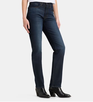 Jean 724 ajusté en denim - Levi's - Bleu foncé