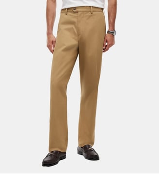 Pantalon droit en coton - Tommy Hilfiger - Camel