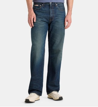 Jean droit 90s Timber en denim - Calvin Klein - Bleu jean foncé