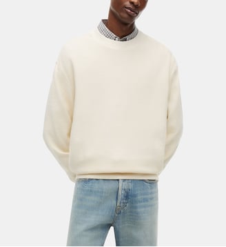 Sweat droit Waffle - Tommy Hilfiger - Écru