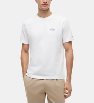 T-shirt droit Nautical - Tommy Hilfiger - Écru