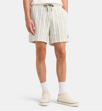 Short droit Rg Lace Club - Tommy Hilfiger - Kaki tilleul