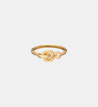 Bague en or jaune 18 carats et diamant - Charlotte Chesnais - Or