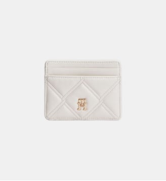 Porte-cartes signature effet matelassé - Tommy Hilfiger - Blanc