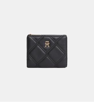 Porte-monnaie signature matelassé - Tommy Hilfiger - Noir