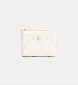 Porte-monnaie signature matelassé - Tommy Hilfiger - Blanc