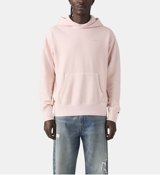 Hoodie droit coton mélangé - Levi's - Rose clair
