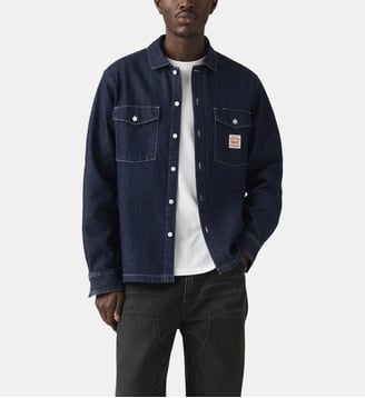 Chemise Worker ample coton denim brut - Levi's - Bleu