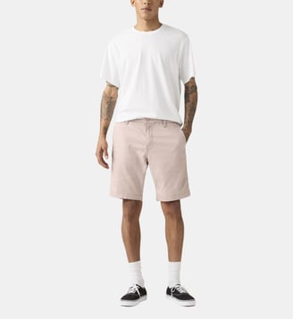 Short chino droit coton mélangé - Levi's - Rose clair