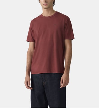 T-shirt droit uni - Levi's - Rouge foncé