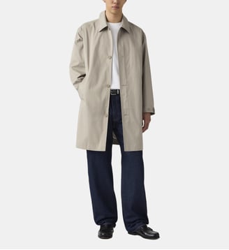 Manteau mi-long droit coton mélangé - Levi's - Vintage khaki
