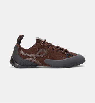 Baskets basses Grip en cuir - Loewe - Marron