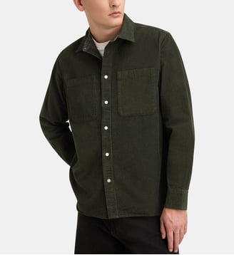 Chemise Authentic Cord velours milleraies - Barbour - Sage