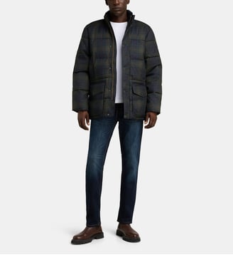 Doudoune Lonnen Tartan - Barbour - Vert et bleu marine