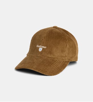 Casquette Preston Cord velours côtelé - Barbour - Marron