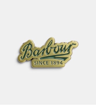 Pin's signature métal - Barbour - Doré