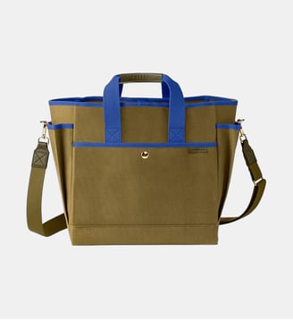 Sac à main cabas N°3 - L/UNIFORM - Kaki et bleu