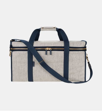 Sac de week-end Le Sac 48h N°35 - L/UNIFORM - Beige et bleu marine