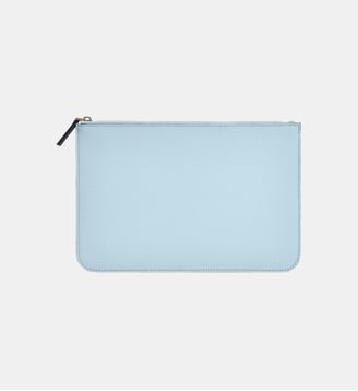 Pochette en cuir N°260 - L/UNIFORM - Bleu pastel