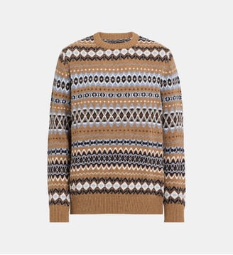 Pull Case Fairisle en laine - Barbour - Beige