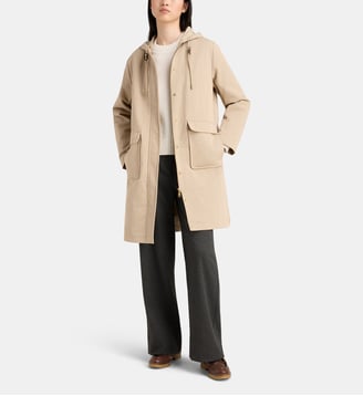 Parka courte Opus capuche - Jodhpur - Beige moyen