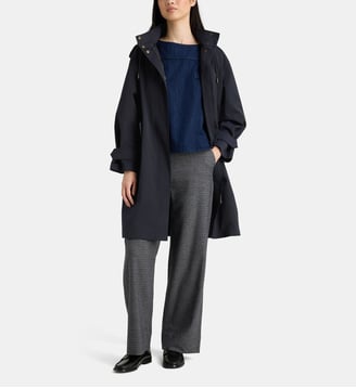 Parka droite longue Odin à capuche - Jodhpur - Bleu marine