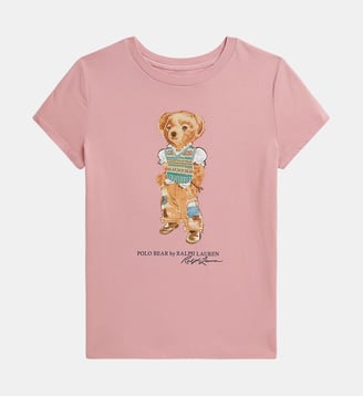 T-shirt Polo Bear imprimé signature - Polo Ralph Lauren - Rose