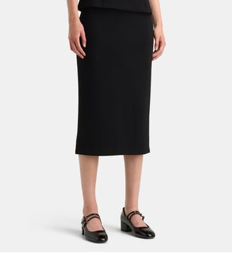 Jupe droite longue Fame Jer - Galeries Lafayette - Noir