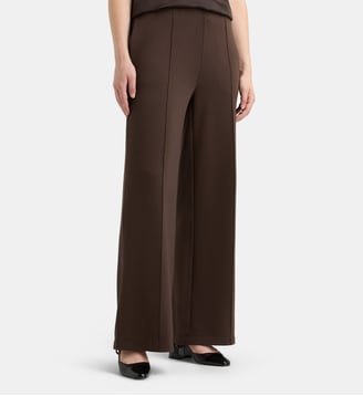 Pantalon à pinces droit Funda Jer - Galeries Lafayette - Marron chocolat
