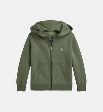 Sweat à capuche en maille double - Polo Ralph Lauren - Kaki