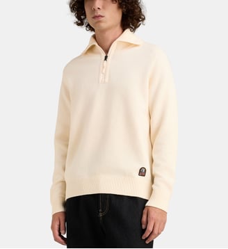 Pull col camionneur zippé Caldonazzo - Parajumpers - Beige clair